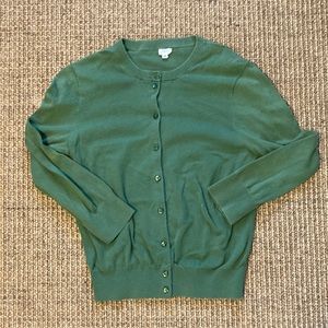 Jcrew cardigan, S, green